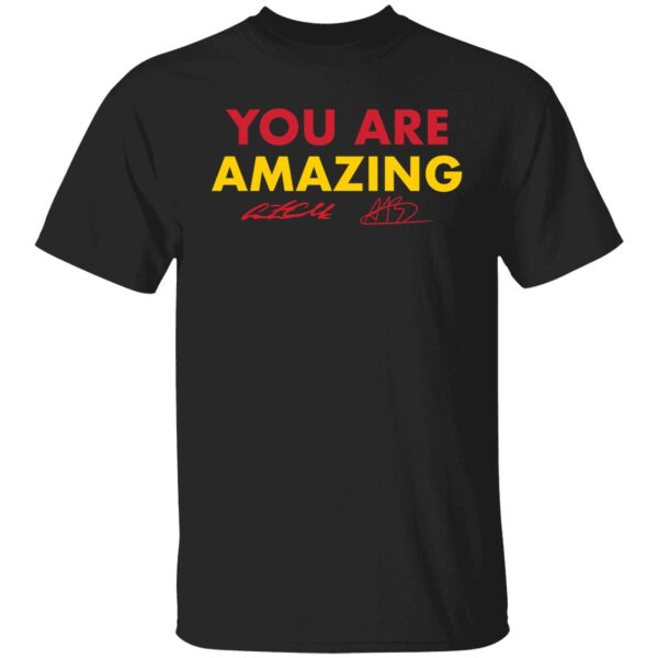 Caitlin Clark And Aliyah Boston You Are Amazing Signarure Shirt