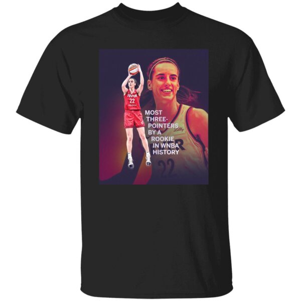 Caitlin Clark Most Three Pointers By A Rookie In Wnba History Shirt