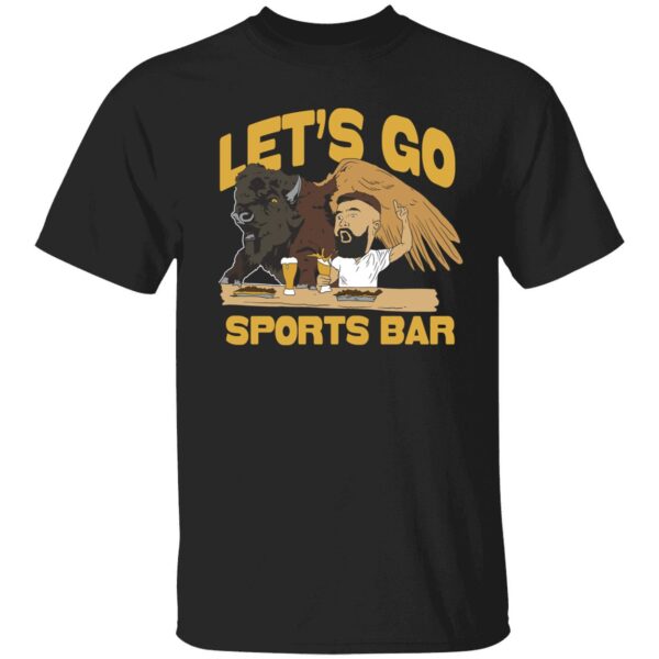 Jason Kelce Buffalo Wild Wings Let's Go Sports Bar Shirt. 1 1