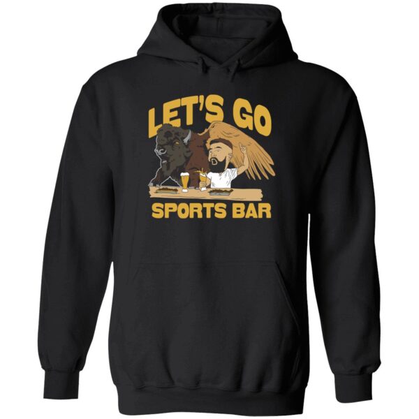 Jason Kelce Buffalo Wild Wings Let's Go Sports Bar Shirt. 2 1