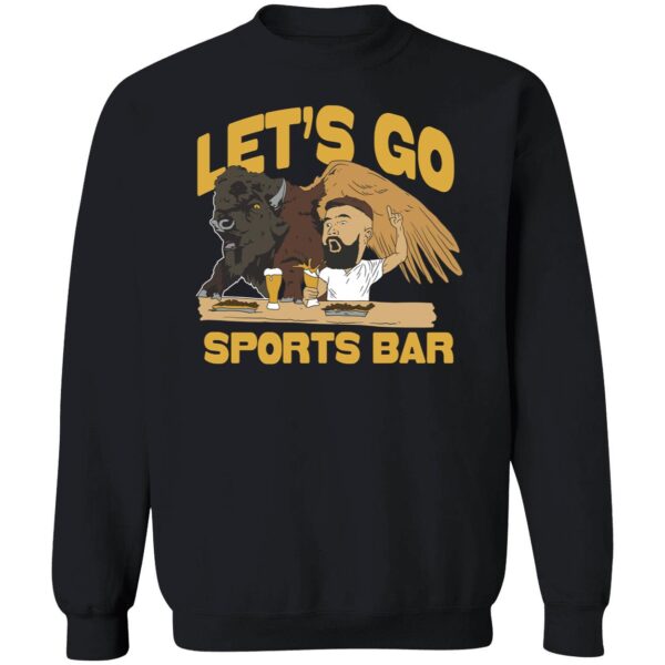 Jason Kelce Buffalo Wild Wings Let's Go Sports Bar Shirt. 3 1