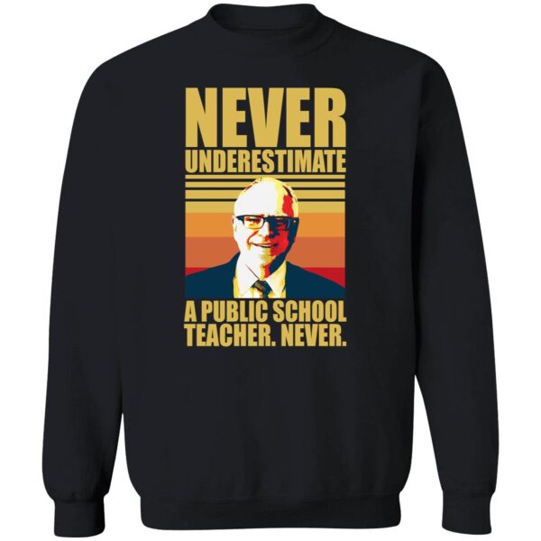 Never Underestimate A Public School Teacher Never Tim Walz Shirt 3 1.jpg