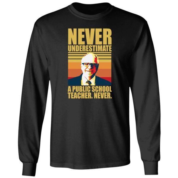 Never Underestimate A Public School Teacher Never Tim Walz Shirt 4 1.jpg