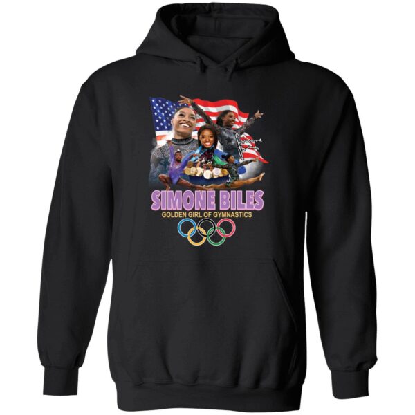 Simone Biles Golden Girl Of Gymnastics Olympic 2024 Signature Shirt