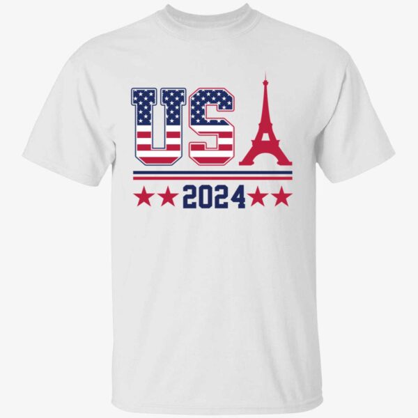 Team Usa Eiffel Tower 2024 Summer Game Shirt