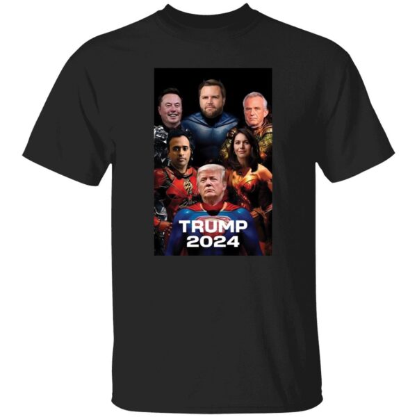 Trump Vance Rfk Jr Musk And Gabbard Superheroes Trump 2024 Shirt