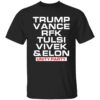 Trump Vance Rfk Tulsi Vivek And Elon Unity Party Shirt