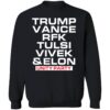 Trump Vance Rfk Tulsi Vivek And Elon Unity Party Shirt