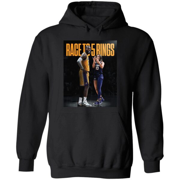 Jennifer Lopez Lebron James Race To 5 Rings Shirt