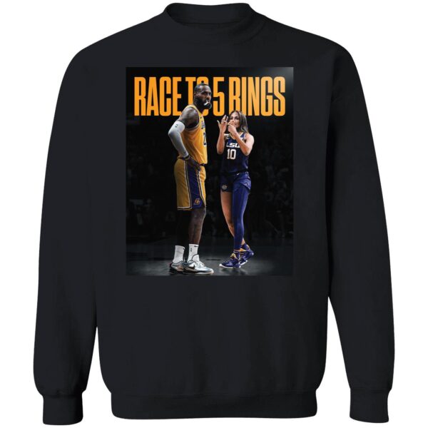 Jennifer Lopez Lebron James Race To 5 Rings Shirt