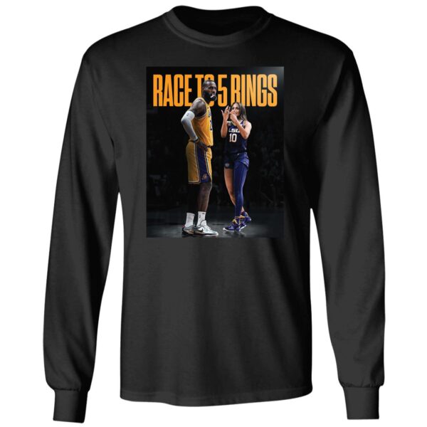 Jennifer Lopez Lebron James Race To 5 Rings Shirt