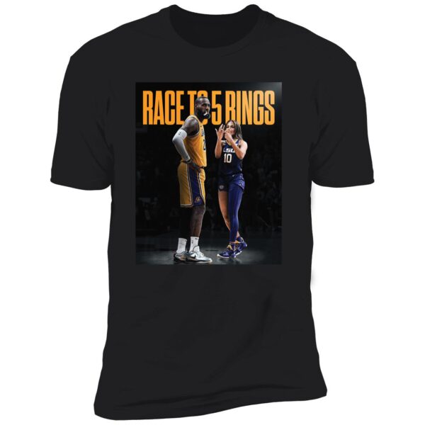 Jennifer Lopez Lebron James Race To 5 Rings Shirt