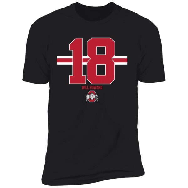 Ohio State Football Will Howard 18 Shirt