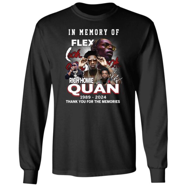 Rich Homie Quan In Memory Of Flex Thank You For The Memories Shirt