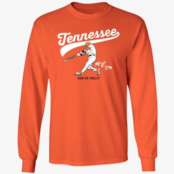 Tennessee Baseball Hunter Ensley Slugger Swing Shirt